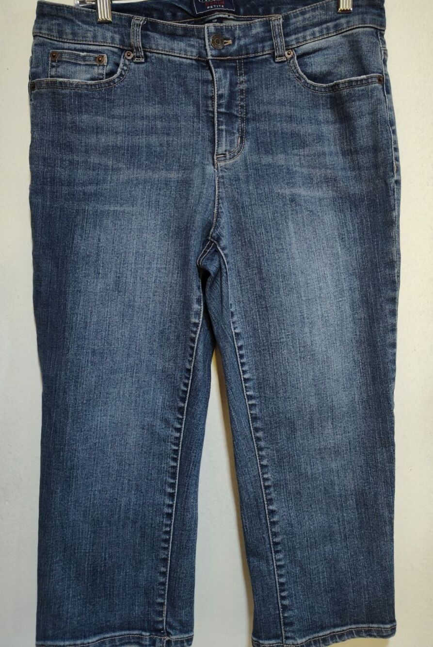 Chaps Women Blue Jeans Size 10P Denim Capri